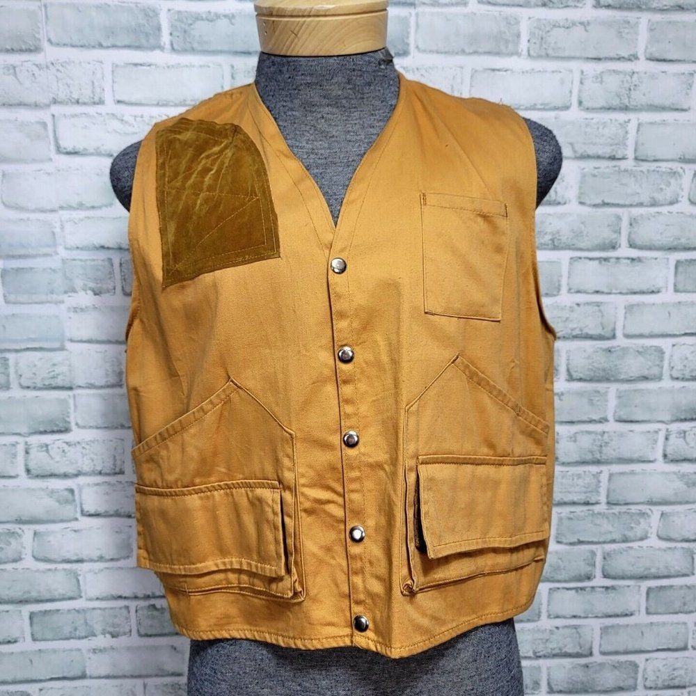 Vintage 80s Newco Hunting Shooting Vest Mens XL Outdoorsman Sportswear Mountain